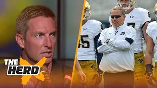 Joel Klatt talks Notre Dame coaching Top 25 Poll and 2017s best college QBs  THE HERD [upl. by Norraa]