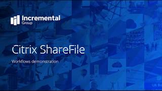 Citrix ShareFile  workflows demonstration [upl. by Aniale313]