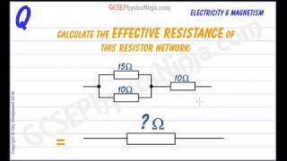 Resistors in Series and Parallel Calculation  Electric Circuits  GCSE Physics [upl. by Acirretal]