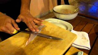 David Skoko from Konoba Batelina makes Istrian sashimi [upl. by Aytak]