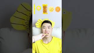 🧀🧇🥟🎧ASMR Yellowthemed Mukbang  Perfect for Sleepimmersive asmr asmrsounds funny [upl. by Inattirb]