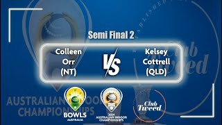 2024 Australian Indoor Championships  Semi Final  Orr v Cottrell [upl. by Everard949]