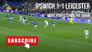 Ipswich vs Leicester  11  94th minute heartache Town fail to win part 10 [upl. by Lodmilla]