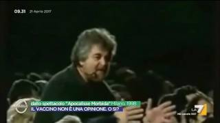 Beppe Grillo sui vaccini in un monologo del 1998 [upl. by Bernt]