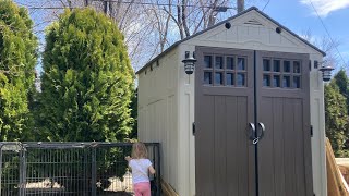 Our DIY Plastic Shed Chicken Coop [upl. by Holtorf712]