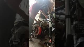 start diesel engine ruggerini rd901 changed ignition no chain and with belt [upl. by Aremmat]