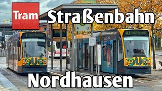 Tram Nordhausen  Straßenbahn Nordhausen 2023 [upl. by Acirne687]