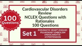 100 Cardiovascular Questions and Answers Cardiac System Nursing Exam Questions Test [upl. by Narual785]