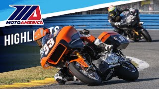 MotoAmerica Mission King of the Baggers Race 2 Highlights at Daytona 2023 [upl. by Lenahs]