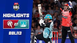 Melbourne Renegades v Brisbane Heat  BBL13 [upl. by Illyes199]