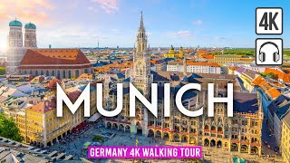 MUNICH Germany 4K Walking Tour  Sunny WINTER Day  Captions amp Immersive Sound 4K Ultra HD60fps [upl. by Ailuig855]