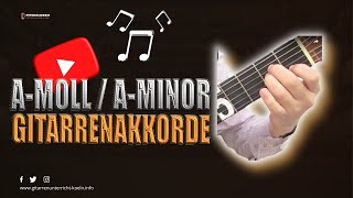 GITARRENGRIFF A MOLL  AM AUF GITARRE [upl. by Uolymme]