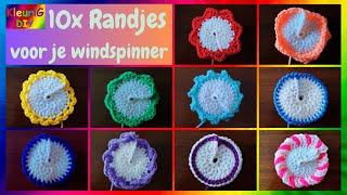 Haken ♥ 10x Randjes voor je windspinner [upl. by Ronica]