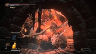 Dark souls 3 Cheese fire demon before Smouldering lake super easy [upl. by Lesak615]