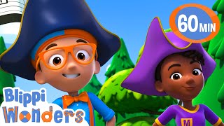 Blippi and Meekah go on a treasure hunt   Blippi Wonders Educational Videos for Kids [upl. by Htims829]