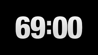 Countdown timer 1 hour and 9 minutes  69 minutes [upl. by Ruyam]