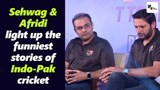 Super entertaining Sehwag amp Afridi light up funniest stories of IndoPak cricket  Cricket Stories [upl. by Aronas773]