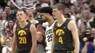 Iowa defeats MSU at the Breslin Center [upl. by Berri9]