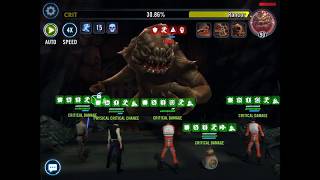 SWGOH BB8 Heroic Rancor Solo  5min 44sec [upl. by Clary]