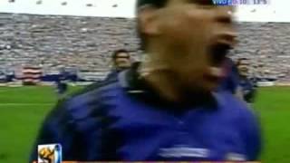 Incredible Argentina action and goal by Diego Maradona vs Greece World Cup 1994 [upl. by Alrrats307]