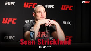 Sean Strickland UFC Vegas 47 full postfight interview [upl. by Sherye695]