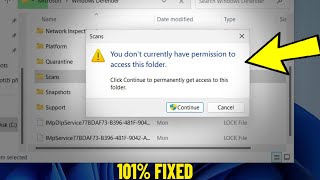 You dont currently have permission to access this folder in Windows 11 1087  How To Fix Error ✅ [upl. by Clyte496]