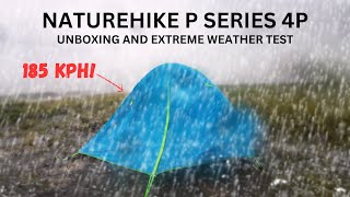 NATUREHIKE PSERIES 4P TENT UNBOXING DURING TYPHOON CARINA GAEMI EXTREME WEATHER TEST [upl. by Gentille87]