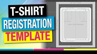 How to Screen Print  TShirt Registration Template [upl. by Giusto]