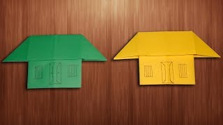 How To Make Paper Home Easily For Craft Creator  Origami House Making [upl. by Aland]