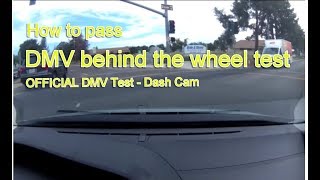 Actual DMV Behind the Wheel Test – NO STRESS  Pass the first time [upl. by Dorehs776]