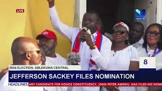 Jefferson Sackey Files Nomination [upl. by Paco]