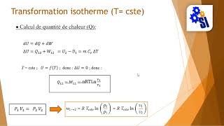 Transformation isotherme T cste [upl. by Artenahs]