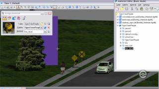 Visualization Example  Trees People Signs MicroStation V8i SELECTseries [upl. by Annod]