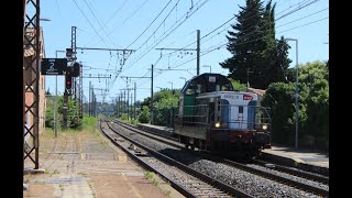 BB69200 BB7200 BB27000 AGC TGV Compilation de trains à st Césaire [upl. by Tedder803]