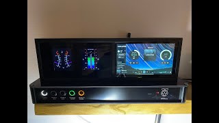 Music Player Volumio 3 Raspberry Pi 4 HiFiBerry with Audio Visualizer VUMeter 2x LCD 32quot Display [upl. by Netsriik]