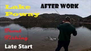 Trout FishingLake Poway catchandcook sandiegofishing video baitfishing lakefishing [upl. by Jannel]