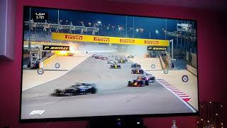 Formula 1  GP Bahrain Grosjean Accident Exolosion [upl. by Slohcin955]