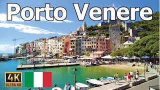 Porto Venere Italy 🇮🇹 4K Walking Tour  Stunning Views of the Sea [upl. by Gaillard]