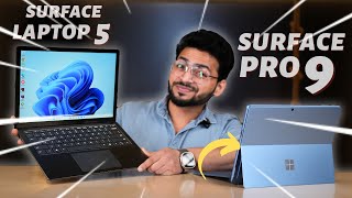 Best Thin amp Light Laptops 🔥  Microsoft Surface Pro 9 amp Surface Laptop 5 Quick Review 🤩 [upl. by Ardnala]