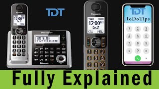 How to use Panasonic DECT 6 KXTG175C Cordless Answering System Phone with Link2Cell Bluetooth [upl. by Ylicis331]