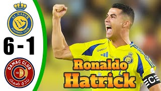 Cristiano Ronaldo BACK 💥 Al Nassr vs Damac 61  All Goals amp Highlights  2024 [upl. by Georas]