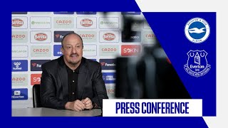 BRIGHTON V EVERTON  RAFA BENITEZ PRESS CONFERENCE  PREMIER LEAGUE GW3 [upl. by Yeldah]