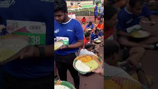 Hyderabad half Marathon 2024  we run 5k vlog marathon hyderabadmarathon runningmotivation run [upl. by Neelrahc]