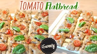 Homemade Mediterranean Flatbread Pizza Healthy Recipe [upl. by Ambur210]