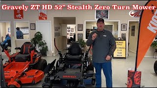 Gravely ZT HD 52 Stealth Zero Turn Lawn Mower [upl. by Latnahs]