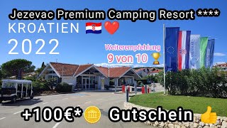 🇭🇷 Jezevac Premium Camping Resort  by VALAMAR Insel KRK 🏖️  KROATIEN VideoRundgang 🎥 [upl. by Anaujait]