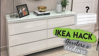 IKEA HACK Gavetero vs Credenza DIY [upl. by Nilkcaj313]