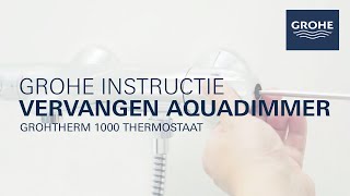 De aquadimmer vervangen van de GROHE Grohtherm 1000 thermostaatkraan [upl. by Bent]