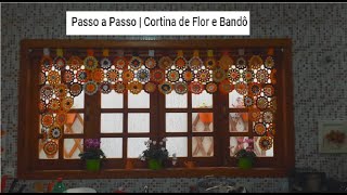 Cortina de Flores em Crochê  Passo a Passo [upl. by Lilahk993]