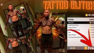 NEW NBA 2K22 FREE UNLIMITED TATTOO GLITCH HOW TO GET ALL TATTOOS FOR FREE CURRENTampNEXT GEN [upl. by Adlemy606]